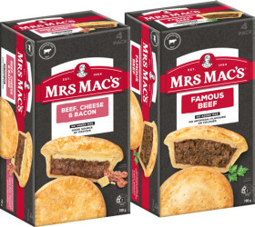 Mrs-Macs-Pies-or-Giant-Sausage-Rolls-4-Pack-Selected-Varieties on sale