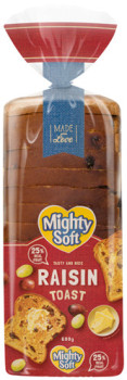 Mighty-Soft-Raisin-Toast-600g on sale