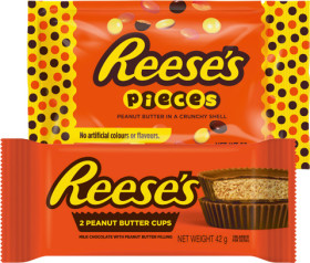 Reeses-Peanut-Butter-Cups-39-42g-Pieces-50g-or-Hersheys-Cookie-Cream-Bar-40g-Selected-Varieties on sale