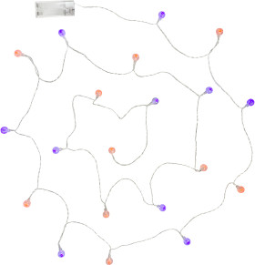 Galah-Mixed-Purple-And-Orange-Crackle-Ball-String-Lights-20-LEDs on sale