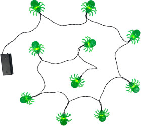 Galah-Halloween-10-LED-Green-Spider-String-Lights on sale