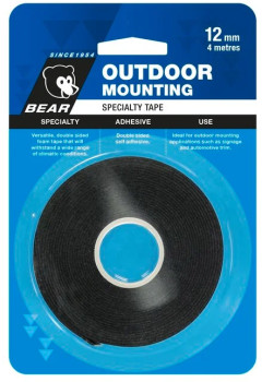 Bear-12mm-x-4m-Black-Outdoor-Mounting-Tape on sale