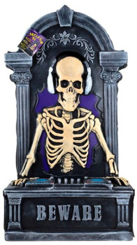 Lytworx-Battery-Operated-DJ-Skeleton-with-Tombstone on sale