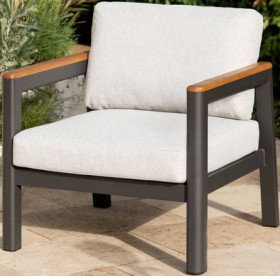 Mimosa-Rhone-1-Seater-Aluminium-Lounge-with-Cushion on sale