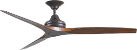 ThreeSixty-Spitfire-152cm-3-Blade-AC-Indooroutdoor-Ceiling-Fan-in-Bronze-with-Blades-in-Koa on sale