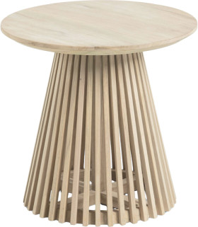 Kave-Home-Jeanette-50cm-Round-Solid-Teak-Wood-Side-Table on sale