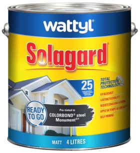 Wattyl-4L-Monument-Matt-Solagard-Pre-tinted-Exterior-Paint on sale