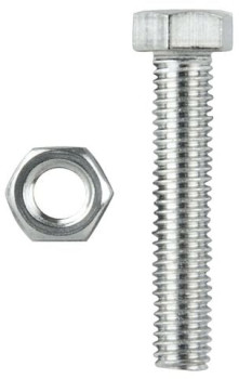 Pinnacle+Hardware+M8+x+40mm+Stainless+Steel+Hex+Head+Bolts+and+Nuts+Pack+of+4