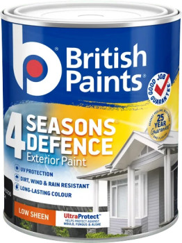 British-Paints-4-Seasons-Defence-1L-Black-Low-Sheen-Exterior-Paint on sale