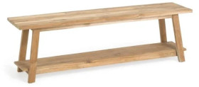 Kave-Home-Safara-150cm-Solid-Recycled-Teak-Bench on sale