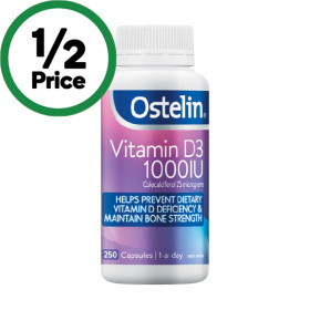 Ostelin+Vitamin+D3+1000IU+Capsules+Pk+250%7E