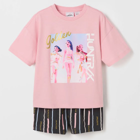 KPop-Demon-Hunters-Australian-Cotton-Girls-Jersey-Pyjama-Set on sale
