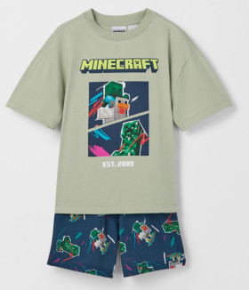 Minecraft-Australian-Cotton-Older-Boys-Oversized-Knit-Pyjama-Set on sale