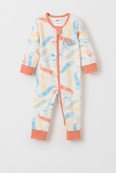 Hot-Wheels-Organic-Cotton-Zip-Baby-Coverall on sale