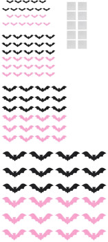 50-Pack-Halloween-Stick-On-Bats on sale