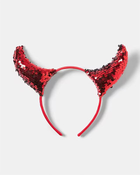 Halloween-Devil-Horns-Headband-Red on sale