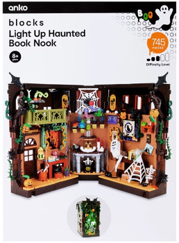 745-Piece-Light-Up-Haunted-Book-Nook on sale