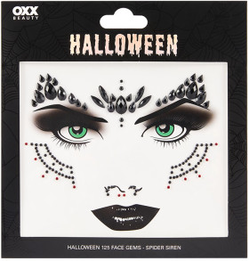 OXX-Beauty-125-Pack-Halloween-Face-Gems-Spider-Siren on sale