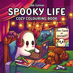 Spooky-Life-Cozy-Colouring-Book-by-Jade-Summer-Book on sale