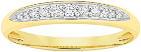 9ct+Gold+Diamond+Anniversary+Band