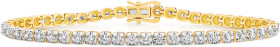 9ct-Gold-Diamond-Tennis-Bracelet on sale