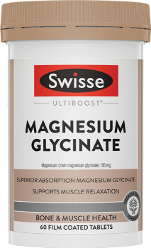 Swisse+Ultiboost+Magnesium+Glycinate+60+Tablets%2A