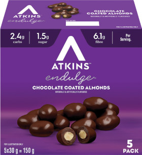 Atkins-Endulge-Chocolate-Almonds-30g-5-Pack on sale