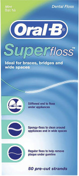 Oral-B+Superfloss+Pre-Cut+Strands+50+Pack