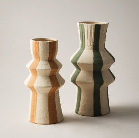 Australian-House-Garden-Striped-Ceramic-Vases on sale