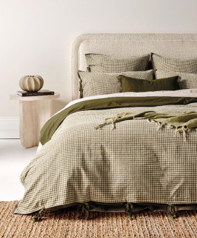 Aura-Home-Mini-Gingham-Quilt-Cover-Range on sale