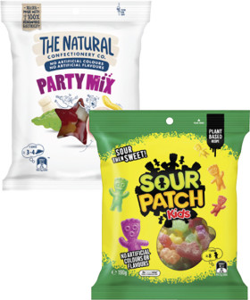 The-Natural-Confectionery-Co-or-Sour-Patch-Kids-Lollies-130g-230g on sale