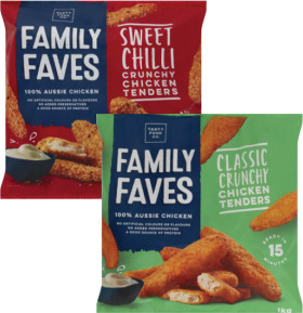 Family-Faves-Crunchy-Chicken-Tenders-1kg on sale