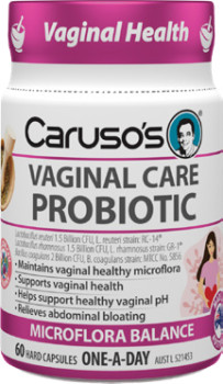 Carusos-Vaginal-Care-Probiotic-60-Capsules on sale