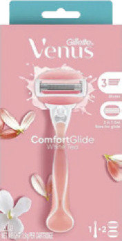 Gillette-Venus-ComfortGlide-White-Tea-Razor-Handle-2-Blades on sale