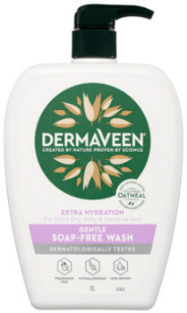 DermaVeen+Extra+Hydration+Gentle+Soap-Free+Wash+1+Litre