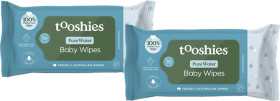 Tooshies-Baby-Wipes-Pure-Water-70-Pack on sale