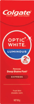 Colgate+Optic+White+Luminous+Express+Toothpaste+85g
