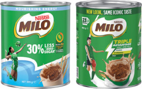 Nestl-Milo-Powder-460g-or-Milo-30-Less-Added-Sugar-395g on sale