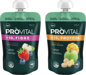 NEW+SPC+Provital+Fibre+Fruit+Blend+Mixed+Berries+or+Tropical+150g