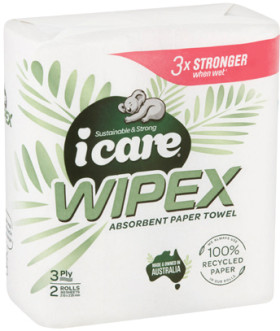 Icare-Wipex-100-Recycled-Paper-Towel-2-Pack on sale