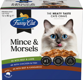 Fussy+Cat+Wet+Cat+Food+12x80g+Selected+Varieties