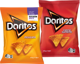 Doritos-Corn-Chips-150170g-Selected-Varieties on sale