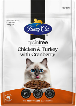 Fussy-Cat-Grain-Free-Dry-Cat-Food-500g-Selected-Varieties on sale