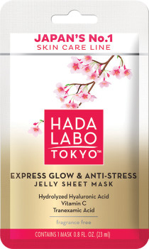 Hada-Labo-Premium-Express-Glow-and-Anti-Stress-Jelly-Sheet-Mask-23mL on sale