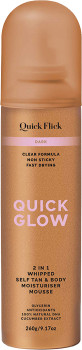 The+Quick+Flick+Quick+Glow+2-in-1+Whipped+Self+Tan+%26amp%3B+Body+Moisturiser+Mousse+260mL