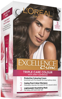 LOral-Paris-Excellence-Crme-Permanent-Hair-Colour-3-Darkest-Brown-1-Kit on sale