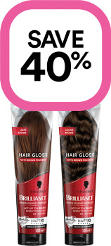 Save-40-on-Schwarzkopf-Brilliance-Hair-Gloss-Range on sale