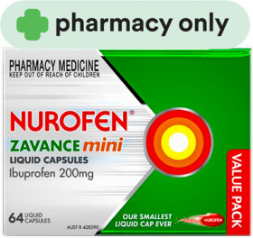 Nurofen-Zavance-Mini-64-Liquid-Capsules on sale