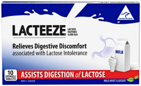 Lacteeze-Lactase-Enzymes-10-Tablets on sale