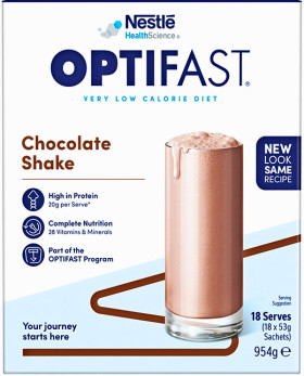 Optifast+VLCD+Shake+Chocolate+18+x+53g